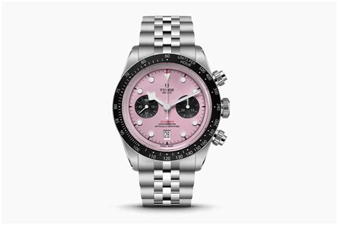 tudor pink chronograph